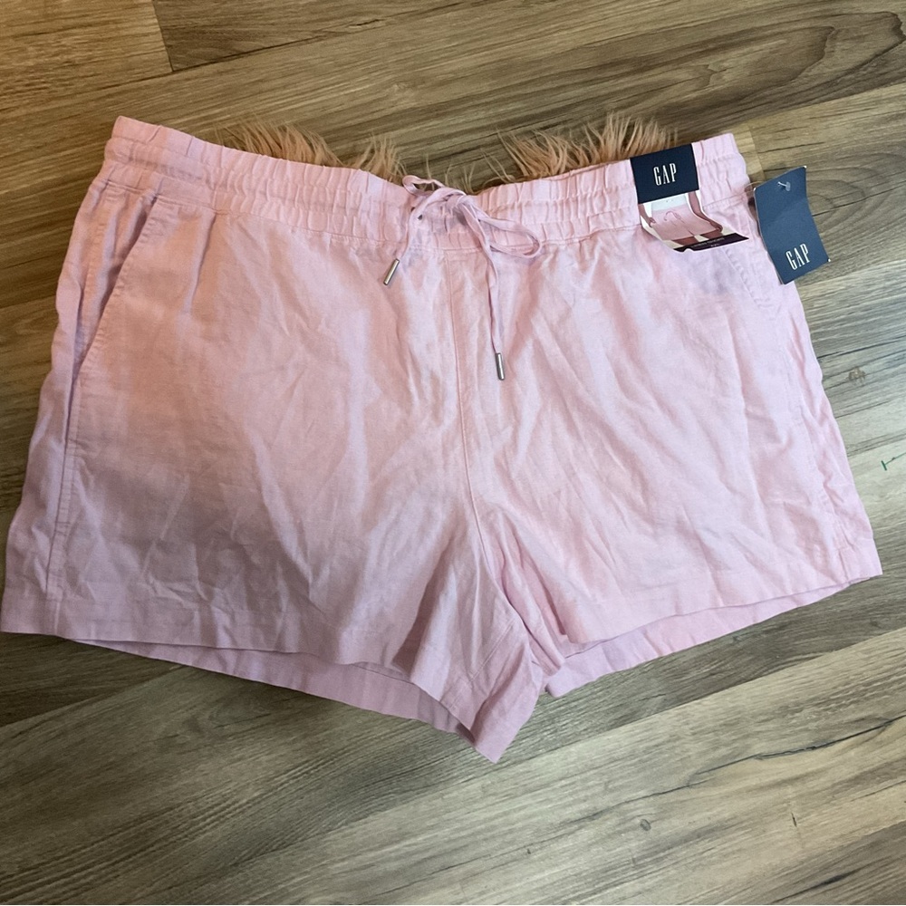 GAP Pink Linen Blend Short Size XXL NWT